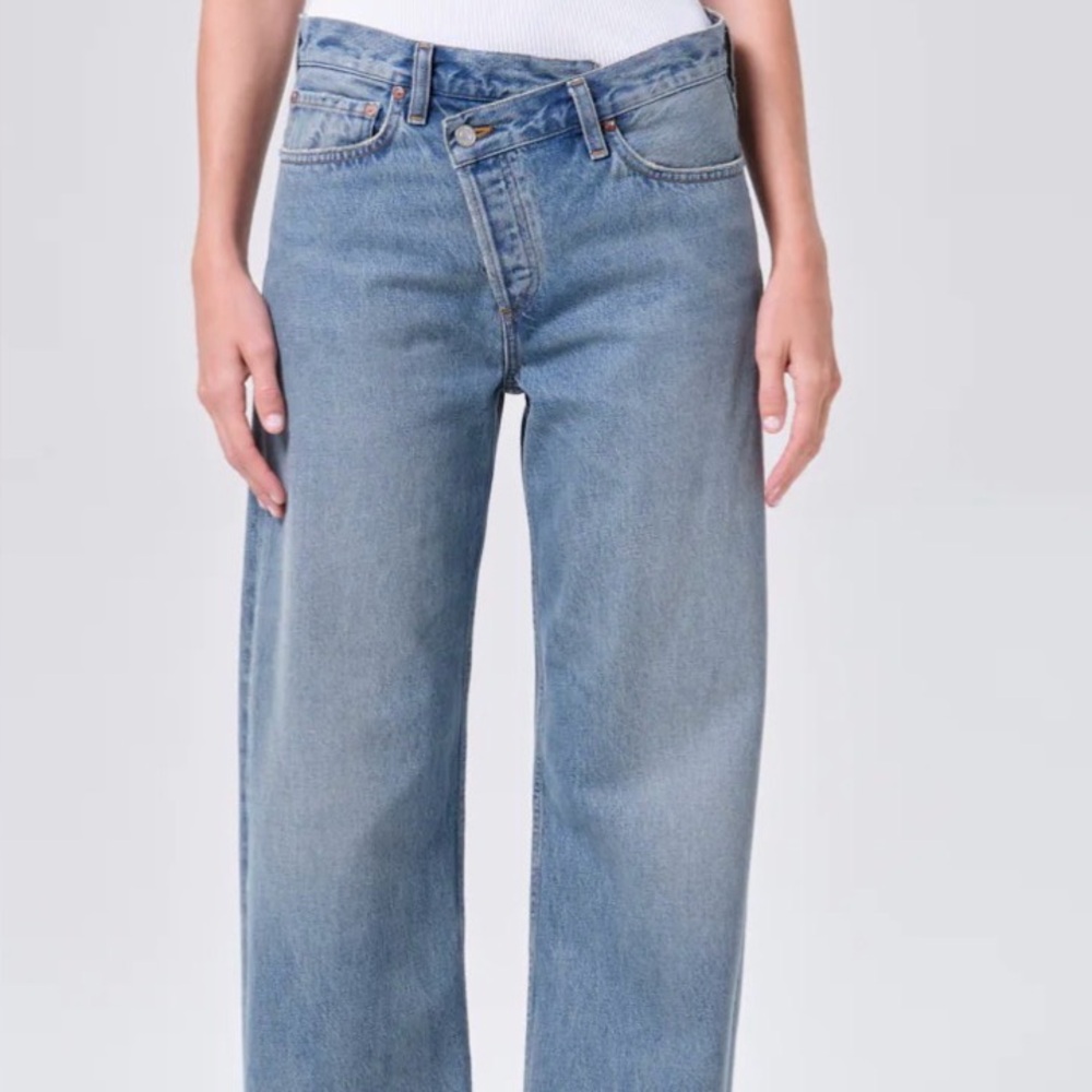 Agolde Light Blue Straight Leg Jeans